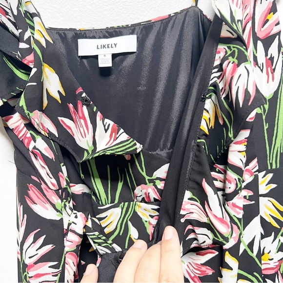 Likely Revolve Painted Tulip Rae Wrap Ruffle Hi-Low Maxi Dress - Picture 5 of 12